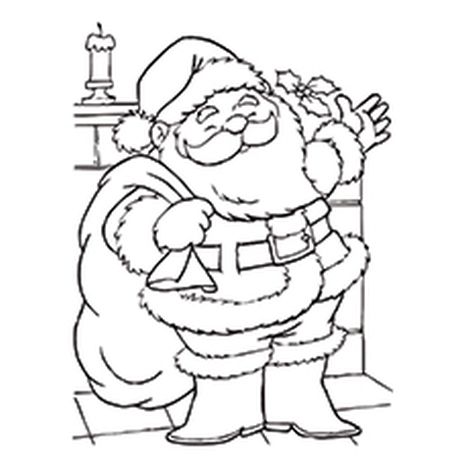 Santa Claus Colouring Pages part 1